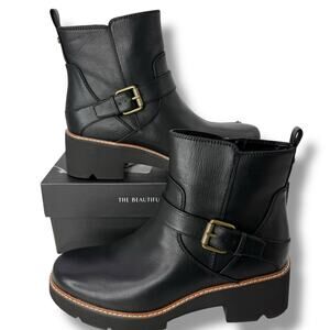 NEW Naturalizer Boots Size 10 Cabaret Moto Strap Slip on Ankle Booties Biker